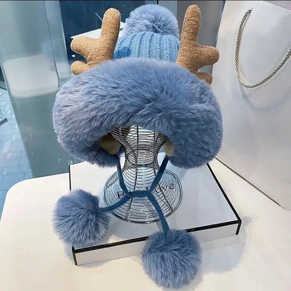 COPY - Unique Antler Plush Reindeer Hats New✨ - Picture 2 of 16